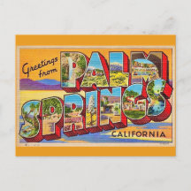 Retro-Palm-Springs-Grußkarte