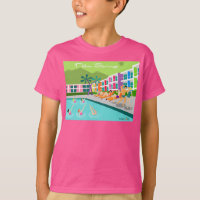 Retro Palm Springs Hotel T - Shirt