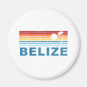 Retro Palme Belize Magnet