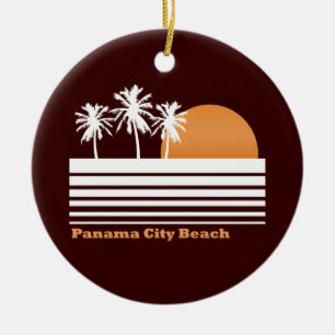 Retro Panama-Stadt Strand-Verzierung Keramikornament
