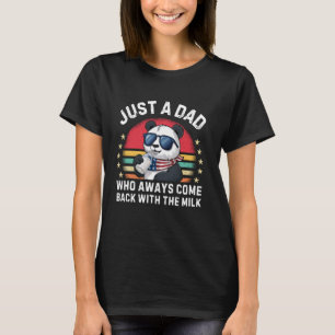 Retro Panda nur ein Vater, der immer wieder mit T T-Shirt