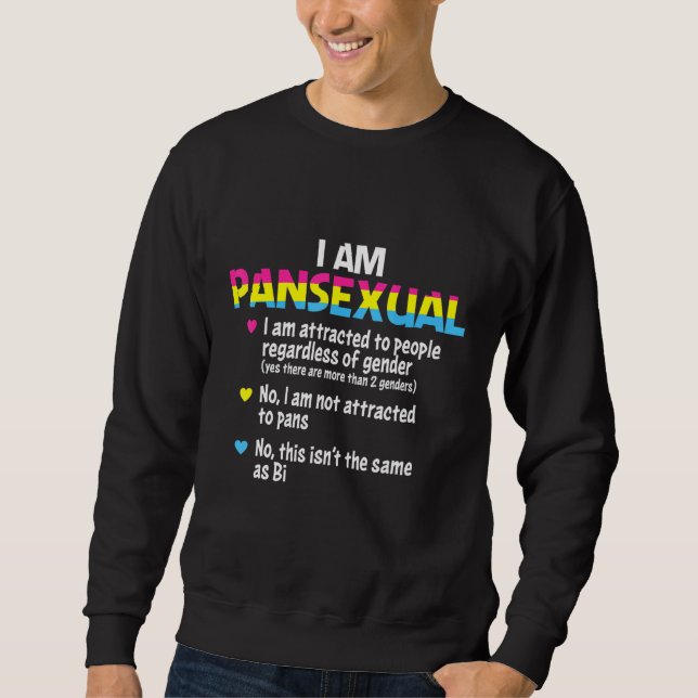 Retro Pansexual Pirate Lieben Alle Hintern Niedlic Sweatshirt (Vorderseite)
