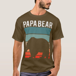 Retro Papa Bären Wandern Camping Lover New Dad Ann T-Shirt