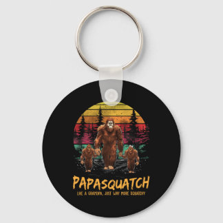 Retro Papa Squatch wie ein Großvater Funny Bigfoot Schlüsselanhänger