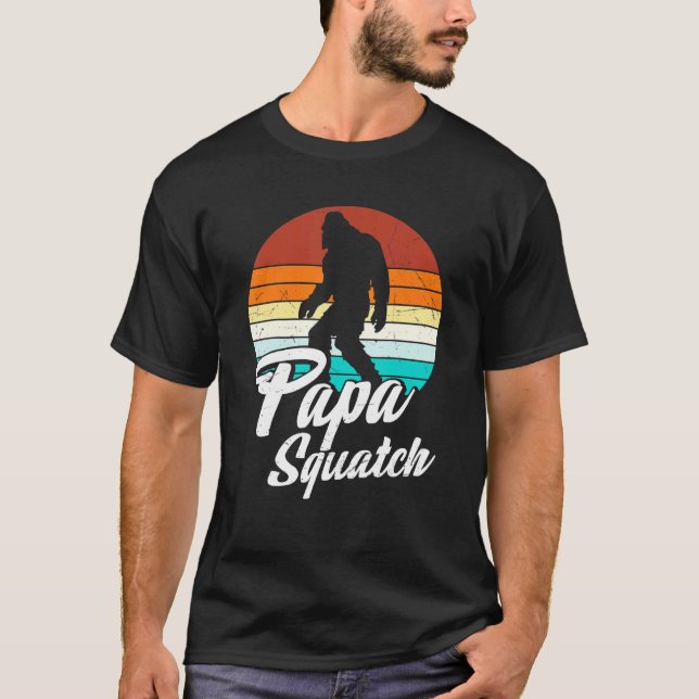 Retro Papa Squatch Yeti Vintag 1 T-Shirt (Vorderseite)
