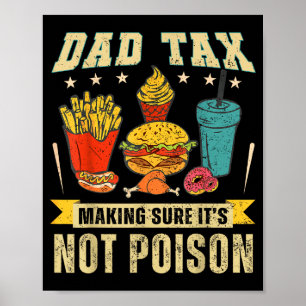 Retro Papa Steuer Sicherstellen, dass es nicht gif Poster