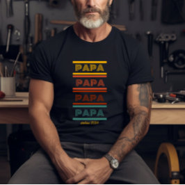 Retro Papa T - Shirt