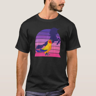 Retro Papagei I Einhorn I schreiend Sun Conure T-Shirt