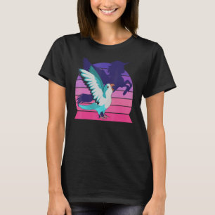 Retro Papagei I Geflügeltes Einhorn I Schreiender T-Shirt