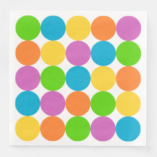 Retro-Papier-Servietten aus den Sechzigern Serviette