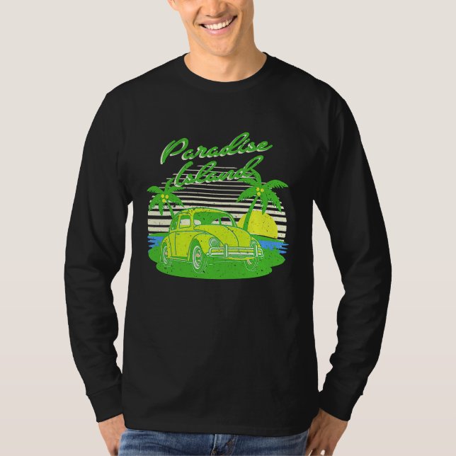 Retro Paradise Island Spring Break T-Shirt (Vorderseite)
