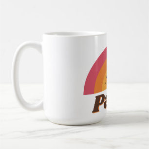 Retro Paris 70er Sonnenuntergang Retro 70er Sonnen Kaffeetasse