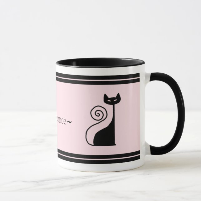 Retro ParisChickitty-Katzen-Tasse Tasse (Rechts)
