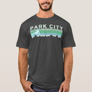 Retro Park Stadt Utah Skilanglauf T-Shirt