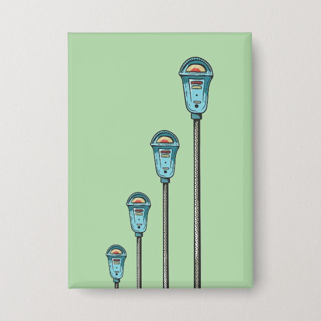 Retro parking meter button (Vorderseite)