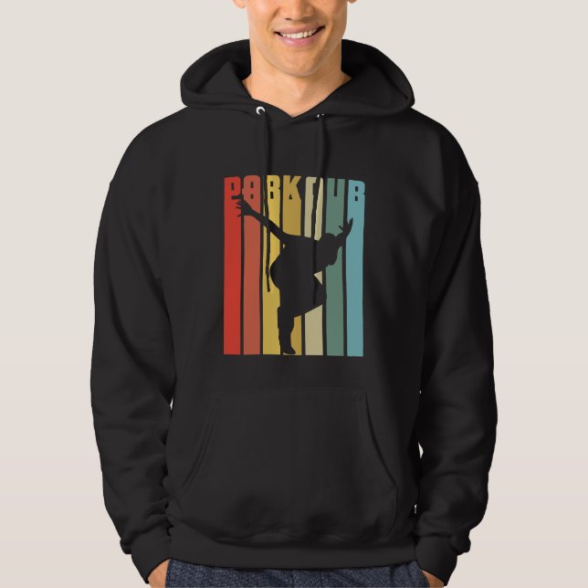 Retro Parkour Geschenk-Stadt-freier laufender Hoodie (Vorderseite)