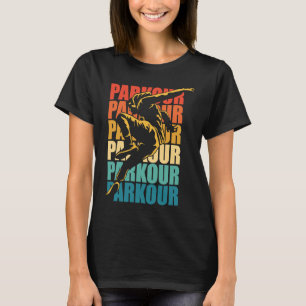 Retro Parkour Gratis Parkplatz T-Shirt