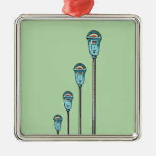 Retro-Parkuhr Ornament Aus Metall