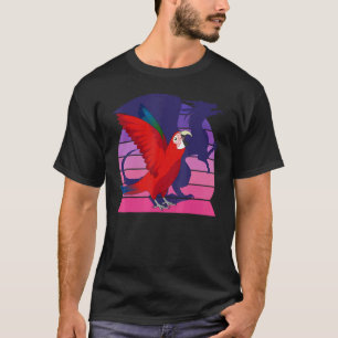 Retro Parrot I Dragon I schreiend Green Winged Mac T-Shirt