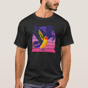 Retro Parrot I geflügelte Einhorn I schreit Sun Co T-Shirt