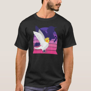 Retro Parrot I geflügeltes Einhorn I Lutino C T-Shirt
