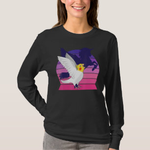Retro Parrot I geflügeltes Einhorn I Lutino C T-Shirt