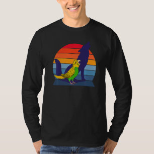 Retro Parrot I Howling Wolf I schreie gelber Bud T-Shirt