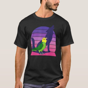 Retro Parrot I Howling Wolf I schreie Gelbhirsche T-Shirt