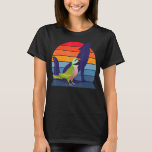 Retro Parrot I Howling Wolf I schreie Mustache T-Shirt