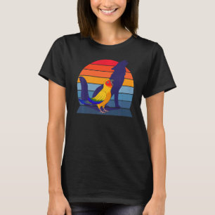 Retro Parrot I Howling Wolf I schreien Sun Conure T-Shirt