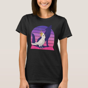 Retro Parrot I Howling Wolf I schreiend Cockatoo T-Shirt