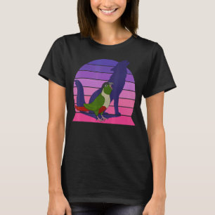 Retro Parrot I Howling Wolf I schreiend grüner Käs T-Shirt
