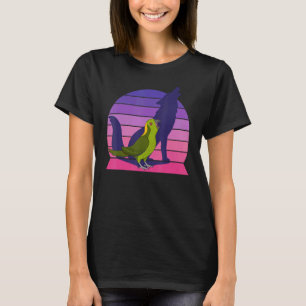 Retro Parrot I Howling Wolf I schreit gelbes Nicke T-Shirt