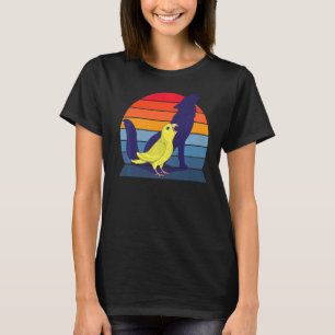 Retro Parrot I Howling Wolf I schreit gelbes Par T-Shirt