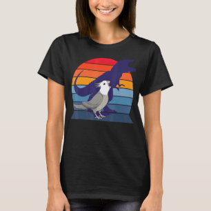 Retro Parrot I Tyrannosaurus Rex I Schrei grau T-Shirt