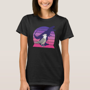 Retro Parrot I Tyrannosaurus Rex I Schrei grau T-Shirt