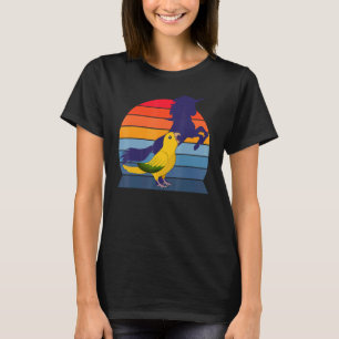 Retro Parrot I Unicorn I schreiend Königin von Bay T-Shirt