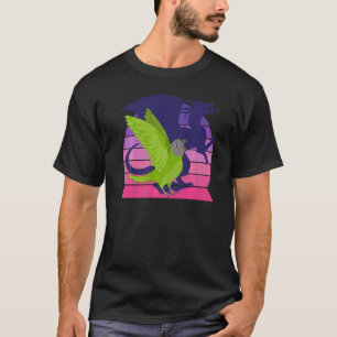 Retro Parrot I Winged Dragon I schreiend Dusky hea T-Shirt