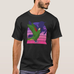 Retro Parrot I Winged Unicorn I Hahns Ara 1 T-Shirt