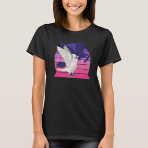 Retro Parrot I Winged Unicorn I schreiend Goffin's T-Shirt