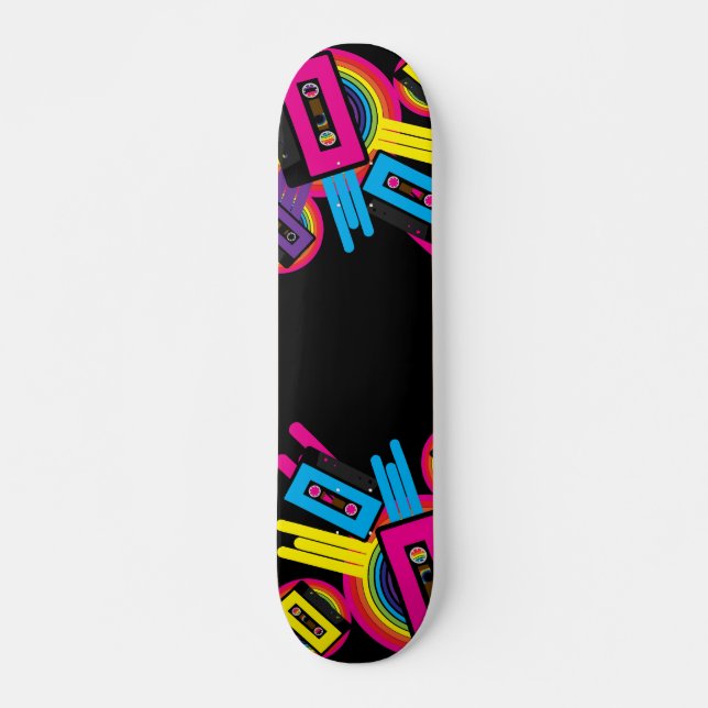 Retro-Party-Design Skateboard (Vorne)
