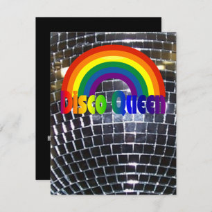 Retro Party-Disco-Ball 70er des Disco-Tanz-Party   Einladung