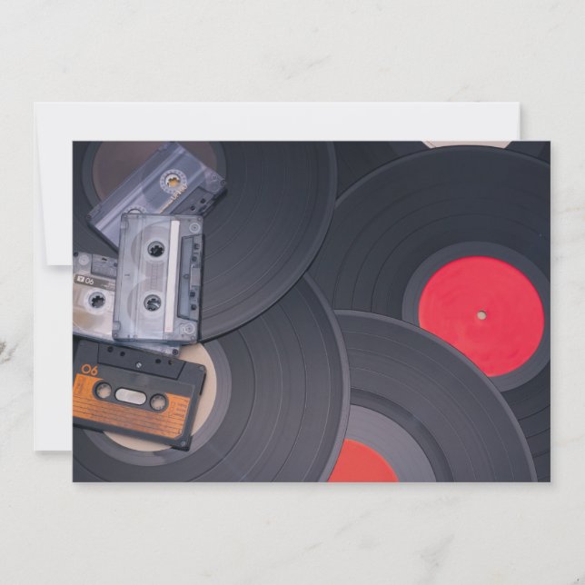 Retro-Party Einladung (Vorderseite)