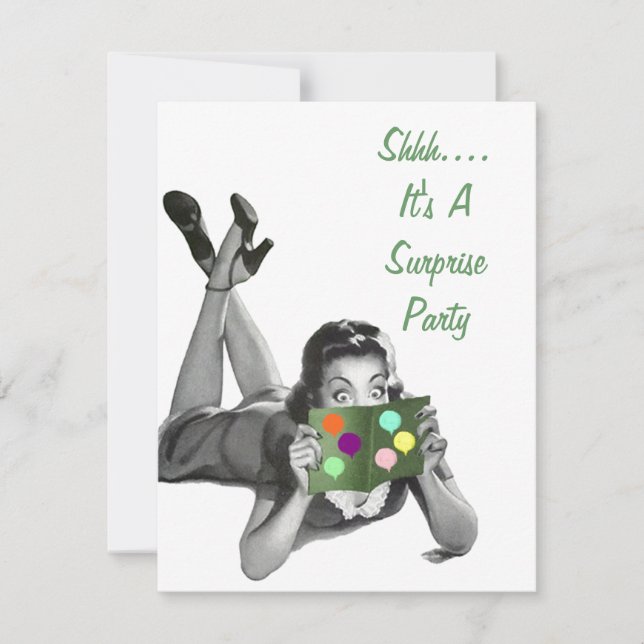 Retro-Party für jede Einladung (Vorderseite)