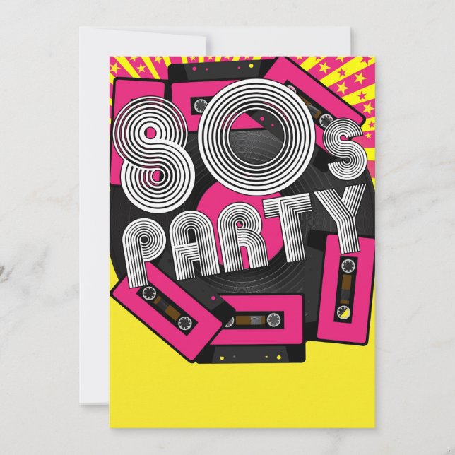 Retro-Party-Hintergrund (Vorderseite)