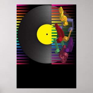 Retro Party-Hintergrund Poster