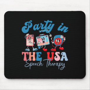 Retro-Party in der amerikanischen Sprachtherapie R Mousepad