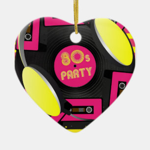 Retro Party Keramik Ornament
