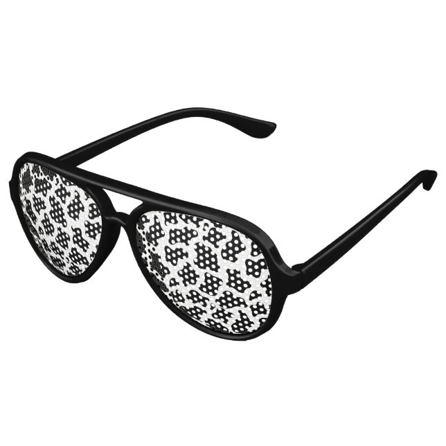 Retro Party Shades Kuh Sonnenbrille (Schrägansicht)