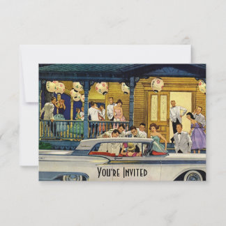 Retro Party Time V2 Einladung